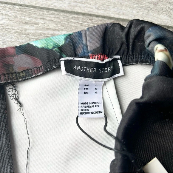 NWT Another Story Floral Print Midi Skirt with Fluted Hem Mermaid Skirt - Picture 6 of 15